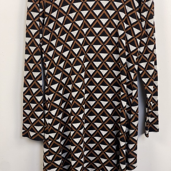 Belle By Belldini Open Front Cardigan Geometric Pattern Extra Large - Picture 5 of 8